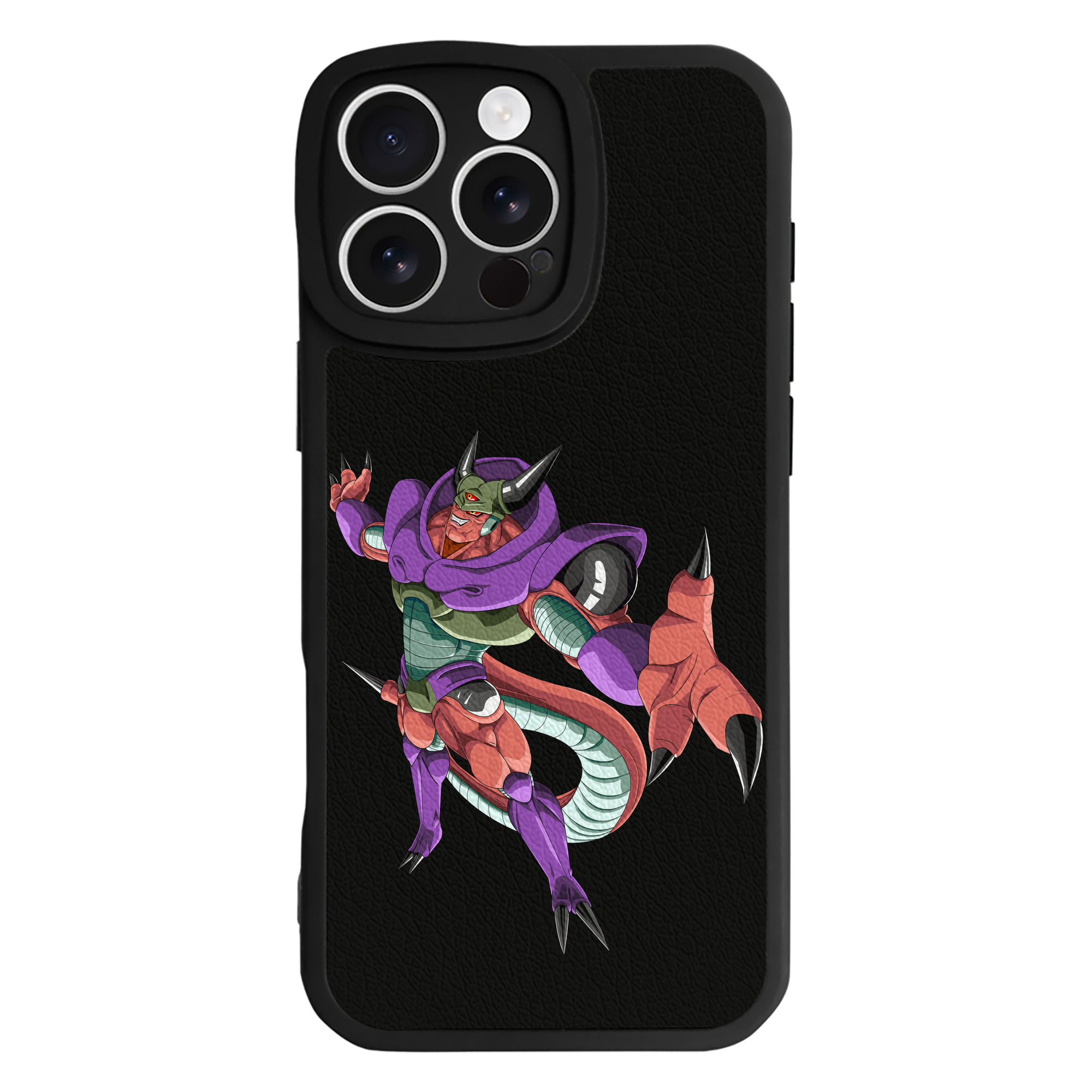 （画像用） ドラゴンボール ジャネンバ DRAGON BALL Janemba 【iPhone 16シリーズ対応】シリコンスマホケース（レザー調） 材質：シリコン